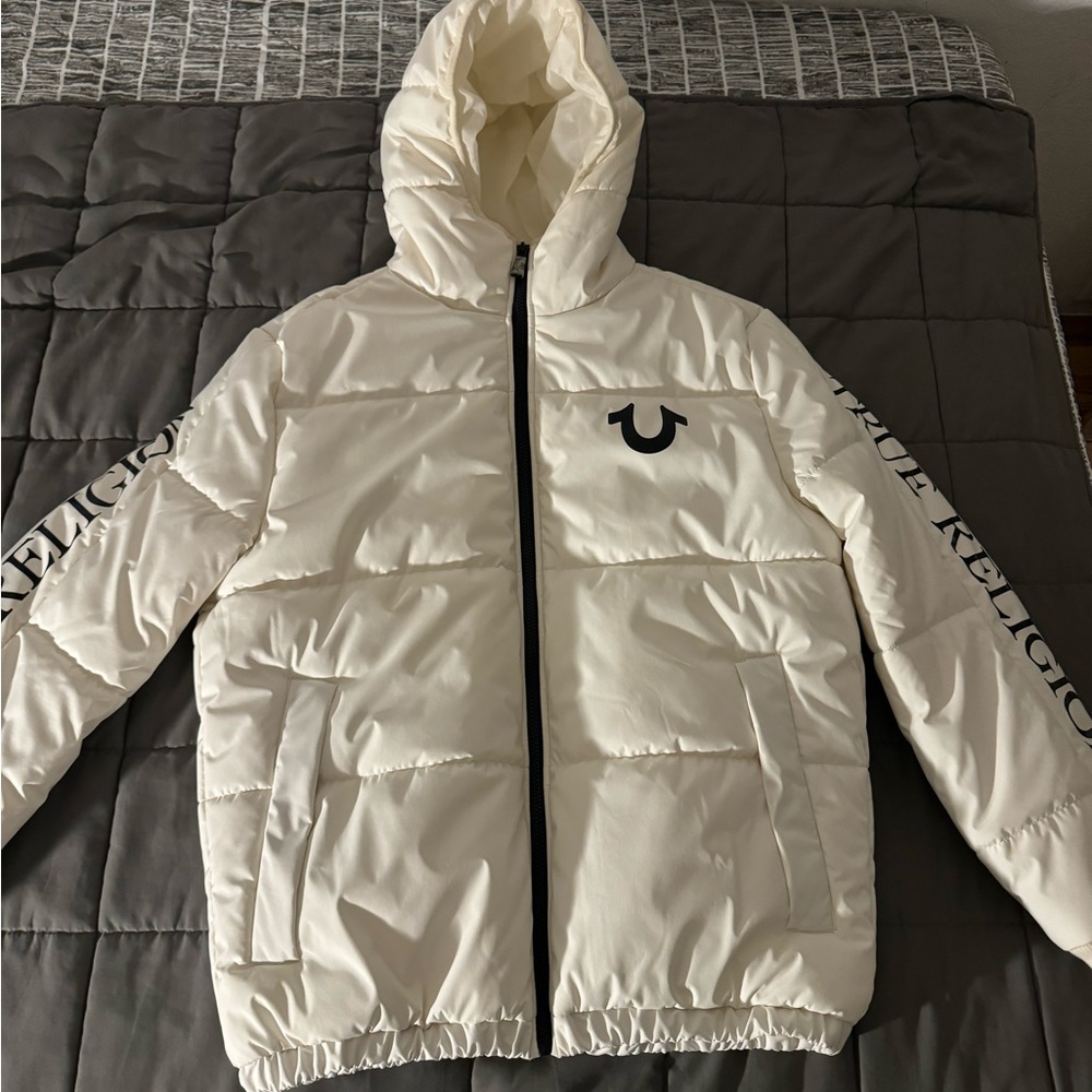 White true religion puffer